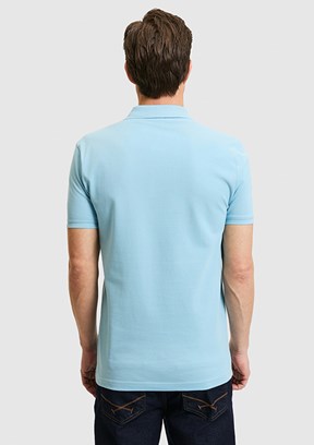 US POLO ASSN - Erkek Mavi Basic T-Shirt