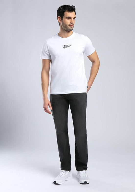 LEE COOPER Santino - 252 LCM 242057 Erkek Beyaz O Yaka T-Shirt