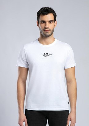 LEE COOPER Santino - 252 LCM 242057 Erkek Beyaz O Yaka T-Shirt