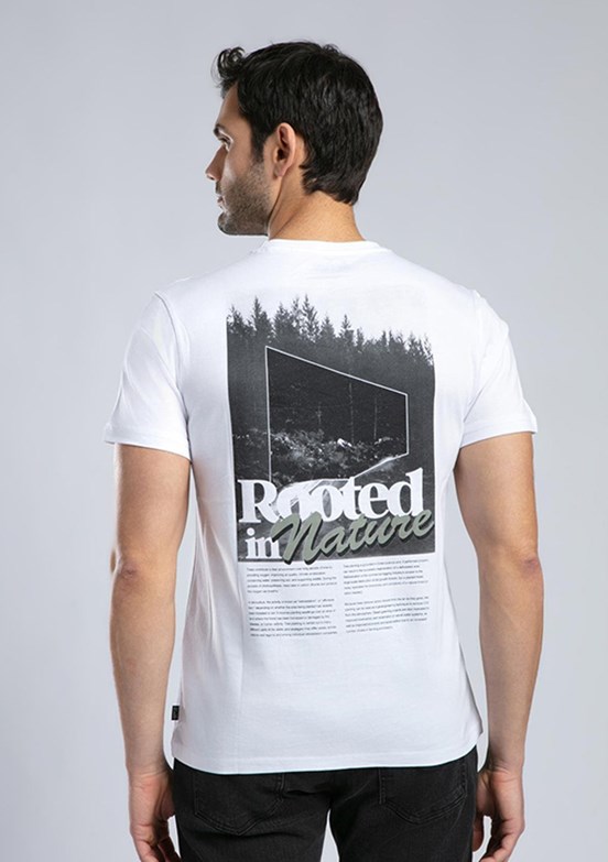 LEE COOPER Santino - 252 LCM 242057 Erkek Beyaz O Yaka T-Shirt