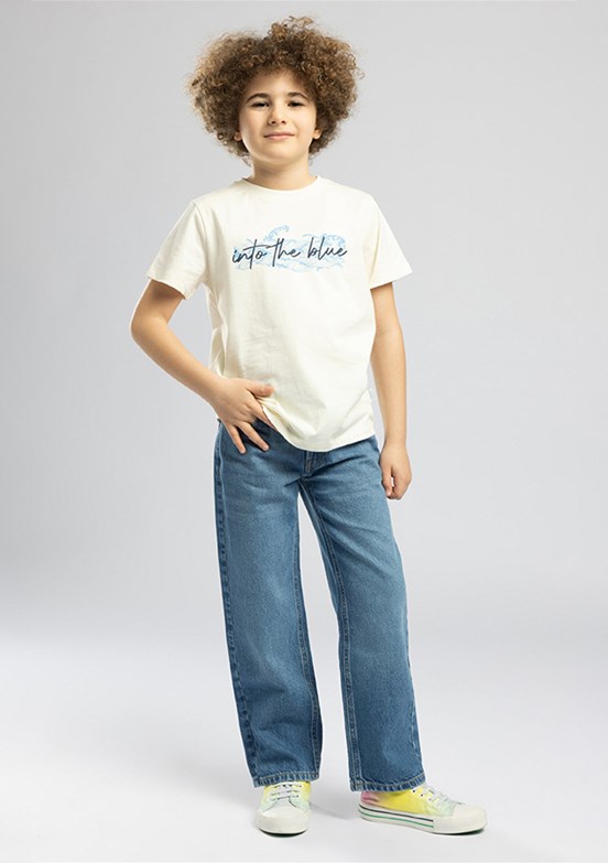 LEE COOPER Ice - 262 LCB 121001 Erkek Çocuk Mavi Straight Jean Pantolon