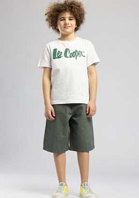 LEE COOPER Ally - 262 LCB 221001 Erkek Çocuk Yeşil Dokuma Şort