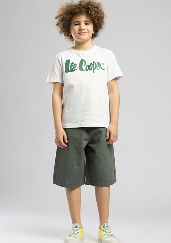 LEE COOPER Ally - 262 LCB 221001 Erkek Çocuk Yeşil Dokuma Şort