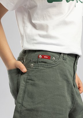 LEE COOPER Ally - 262 LCB 221001 Erkek Çocuk Yeşil Dokuma Şort