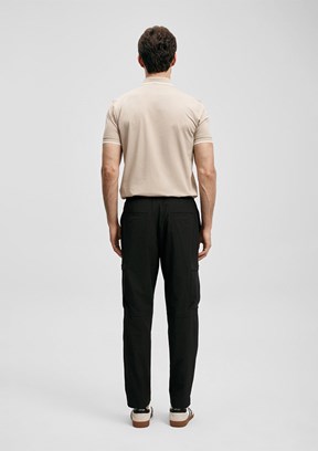 LUFİAN Chase - 111040236 Erkek Bej Polo Yaka T-Shirt