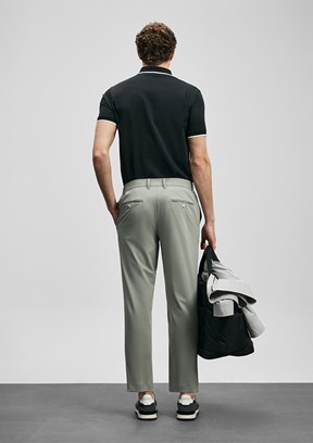 LUFİAN Chase - 111040236 Erkek Siyah Polo Yaka T-Shirt