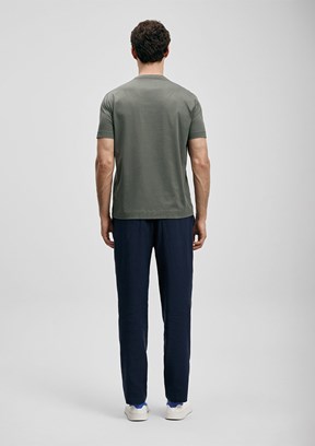 LUFİAN Fınx - 111020313 Erkek Yeşil Baskılı T-Shirt
