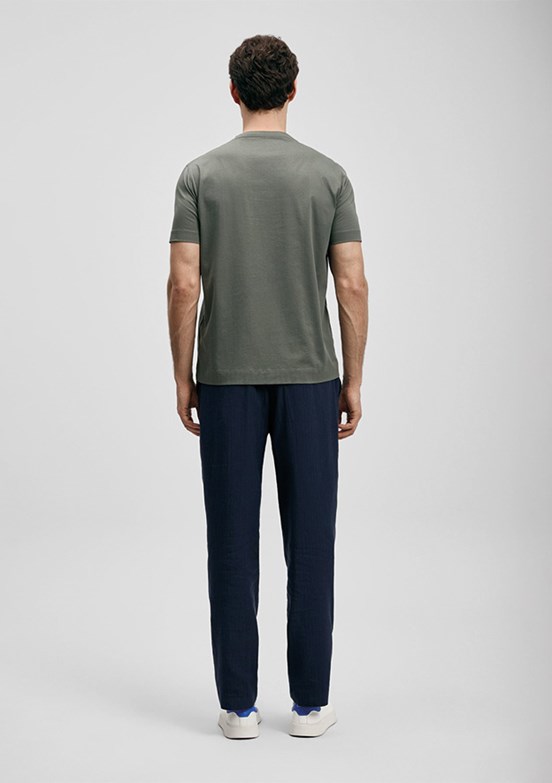 LUFİAN Fınx - 111020313 Erkek Yeşil Baskılı T-Shirt