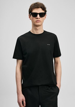 LUFİAN Bran - 111020321 Erkek Siyah Baskılı T-Shirt