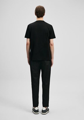 LUFİAN Bran - 111020321 Erkek Siyah Baskılı T-Shirt