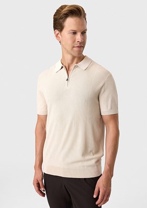 BACKANDBOND - B35S40007 Erkek Bej Triko T-Shirt