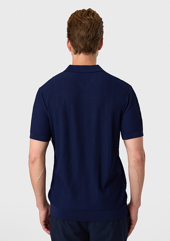 BACKANDBOND - B35S40007 Erkek Lacivert Triko T-Shirt