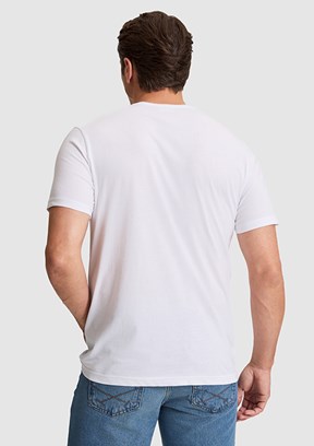 US POLO ASSN - Erkek Beyaz Basic T-Shirt