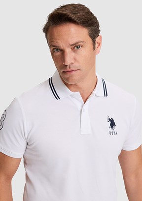 US POLO ASSN - Erkek Beyaz Basic T-Shirt