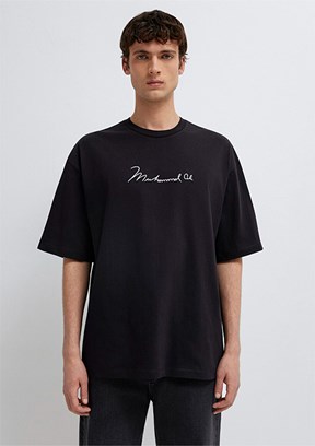MAVİ - M0613191-900 Erkek Siyah Baskılı T-Shirt