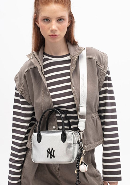 NEW YORK YANKEES - MLB 038 Kadın Gümüş El Çantası