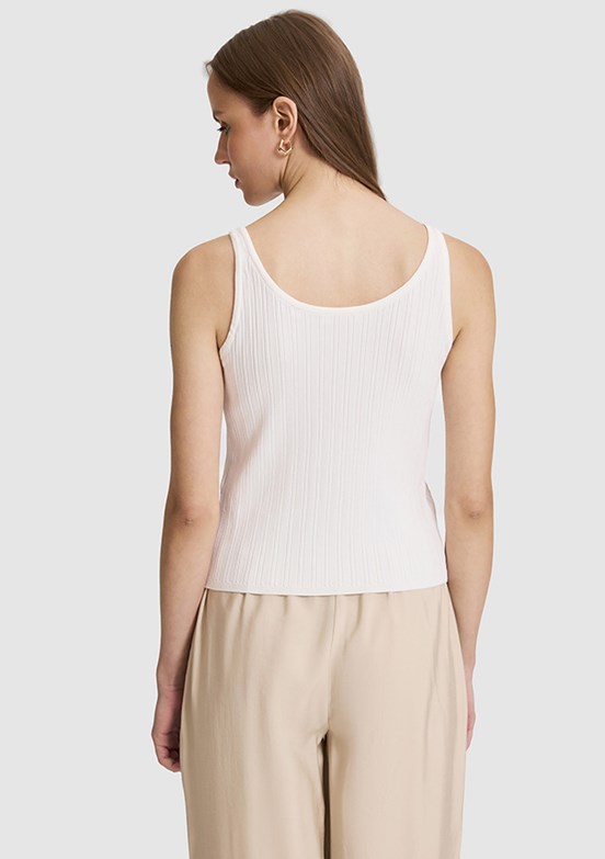 PİERRE CARDİN Kadın Beyaz Ultra Slim Atlet