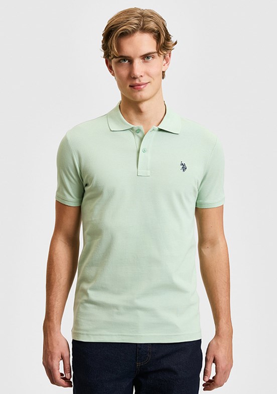US POLO ASSN - Erkek Yeşil Basic T-Shirt