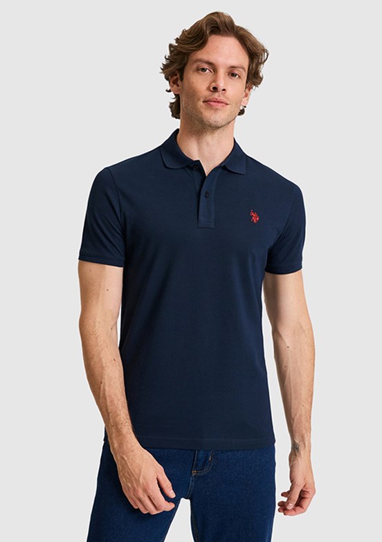 US POLO ASSN - Erkek Lacivert Basic T-Shirt