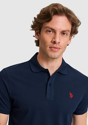 US POLO ASSN - Erkek Lacivert Basic T-Shirt