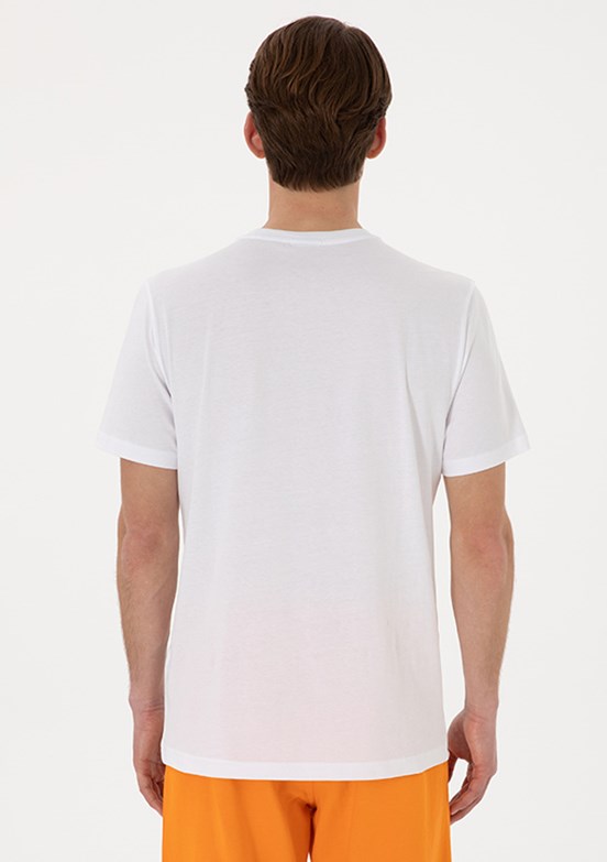US POLO ASSN - Erkek Beyaz Basic T-Shirt