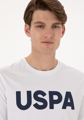 US POLO ASSN - Erkek Beyaz Basic T-Shirt