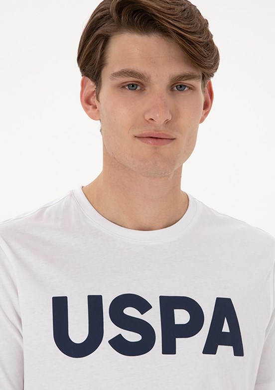US POLO ASSN - Erkek Beyaz Basic T-Shirt