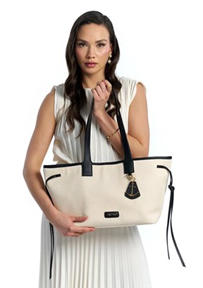 NAUTICA - CN7685T Kadın Bej - Taba Omuz Çantası