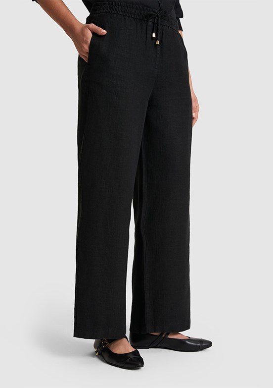 US POLO ASSN - Kadın Siyah Relax Pantolon