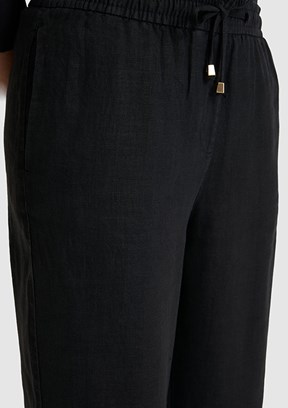 US POLO ASSN - Kadın Siyah Relax Pantolon