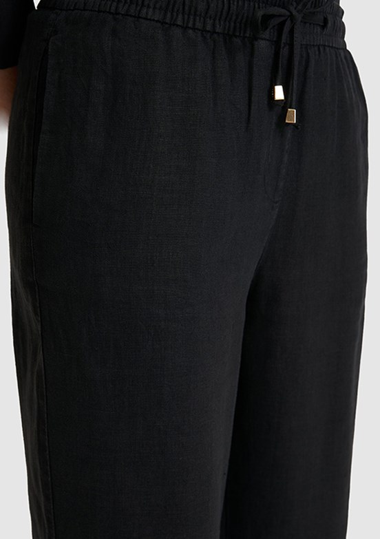 US POLO ASSN - Kadın Siyah Relax Pantolon