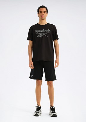 REEBOK 6M New Id Camo Tee - A10205575107010 Erkek Siyah Kısa Kol T-Shirt