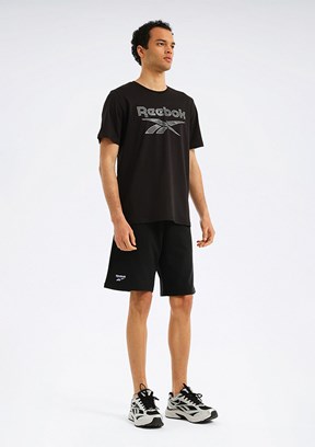 REEBOK 6M New Id Camo Tee - A10205575107010 Erkek Siyah Kısa Kol T-Shirt