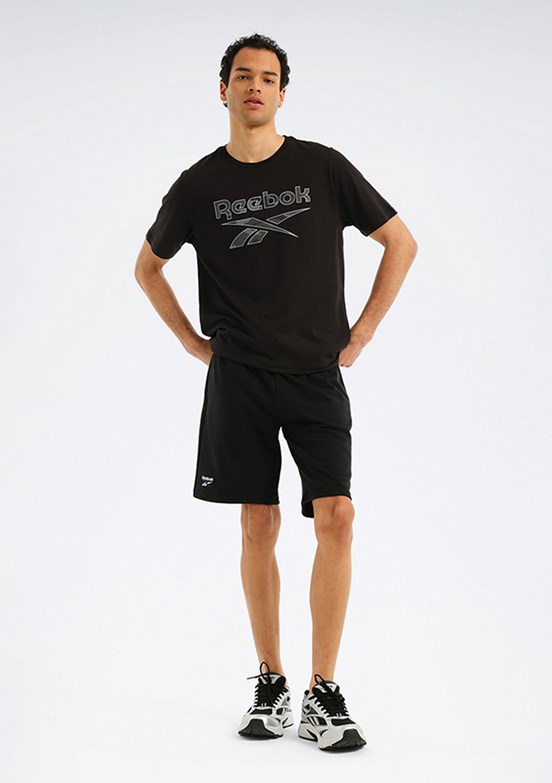 REEBOK 6M New Id Camo Tee - A10205575107010 Erkek Siyah Kısa Kol T-Shirt