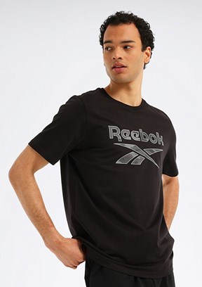 REEBOK 6M New Id Camo Tee - A10205575107010 Erkek Siyah Kısa Kol T-Shirt