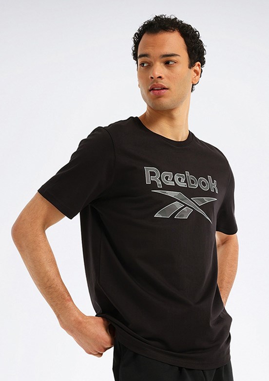 REEBOK 6M New Id Camo Tee - A10205575107010 Erkek Siyah Kısa Kol T-Shirt