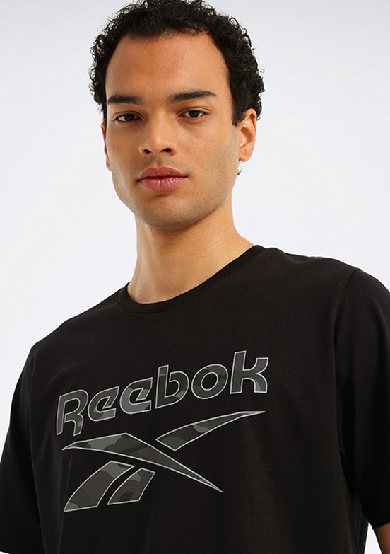 REEBOK 6M New Id Camo Tee - A10205575107010 Erkek Siyah Kısa Kol T-Shirt