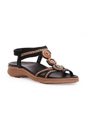 GUJA - 26Y240-15 SY Kadın Siyah Sandalet