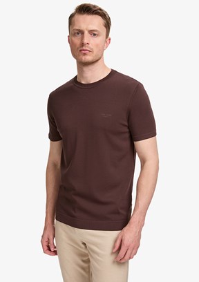 PİERRE CARDİN - Erkek Kahverengi Slim Kazak