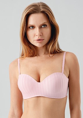 NEW BRA - 3370460000 Kadın Pembe Desteksiz B Cup Sütyen