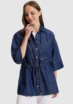 PİERRE CARDİN Kadın Denim Gömlek