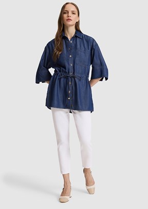 PİERRE CARDİN Kadın Denim Gömlek