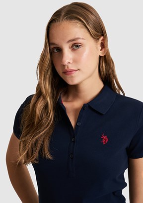 US POLO ASSN - Kadın Lacivert Basic T-Shirt