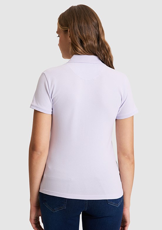 US POLO ASSN - Kadın Mor Basic T-Shirt