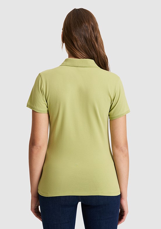US POLO ASSN - Kadın Yeşil Çağla Basic T-Shirt