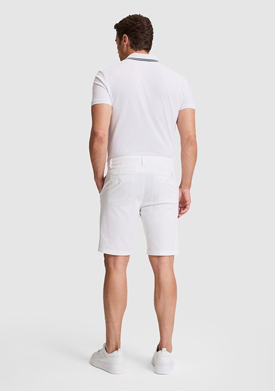 US POLO ASSN - Erkek Beyaz Kapri Şort