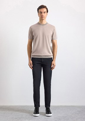 SÜVARİ - STR2013700004 Erkek Turuncu Triko T-Shirt