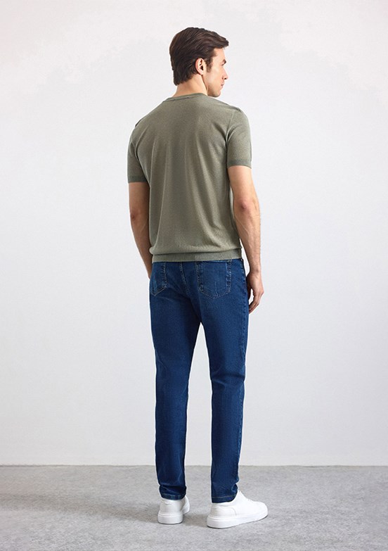 SÜVARİ - STR2013700004 Erkek Yeşil Triko T-Shirt