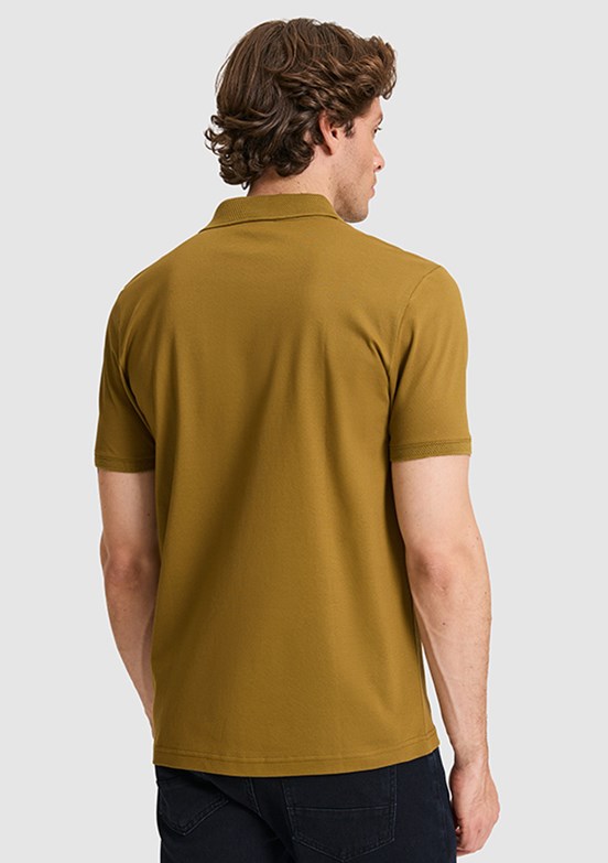 US POLO ASSN - Erkek Yağ Yeşili Polo Yaka T-Shirt