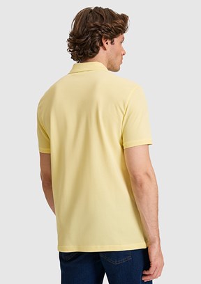US POLO ASSN - Erkek Sarı Polo Yaka T-Shirt